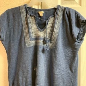For AC/DC girl!!! J. Crew top!! Size Small